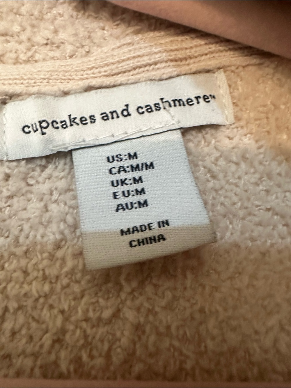 Cupcakes and cashmere Cozy Open-Front Cream Women's Sweater Cardigan medium - Picture 2 of 6